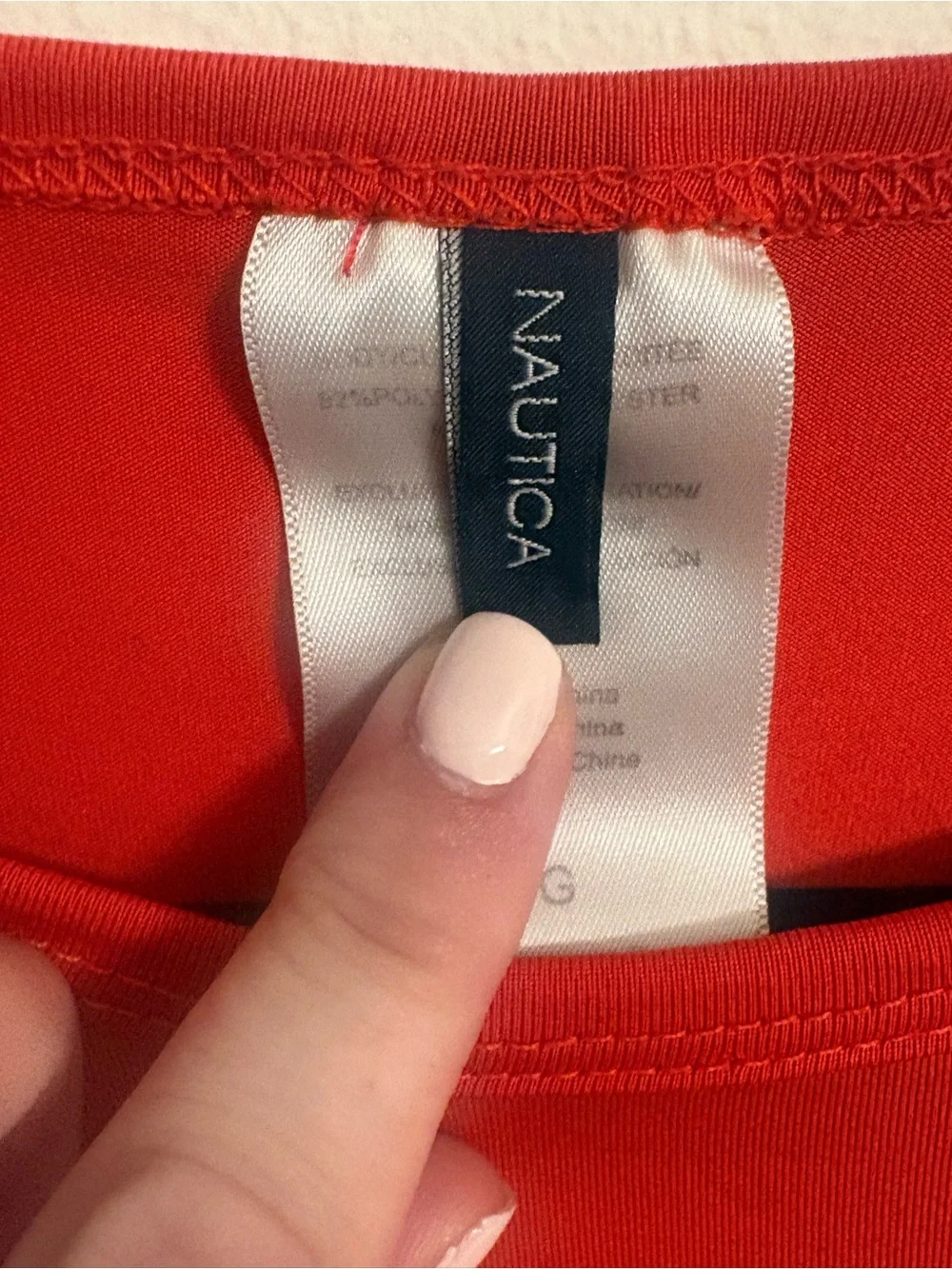 Vintage Nautica Men's Red Long-Sleeve shirt size large